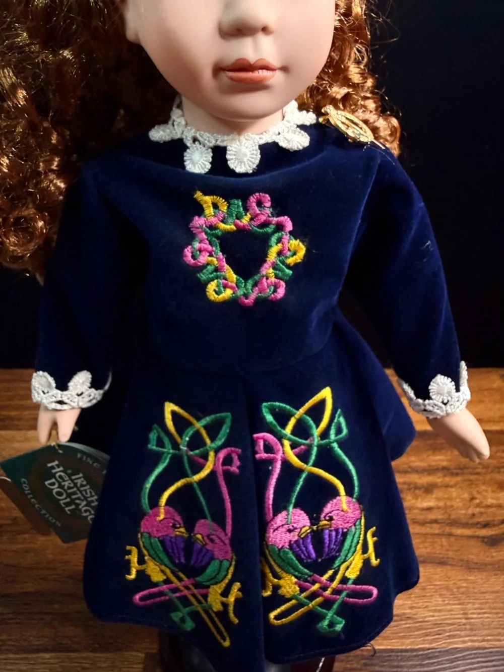 IRISH HERITAGE DOLL “Grainne” Fine Porcelain Collection Doll